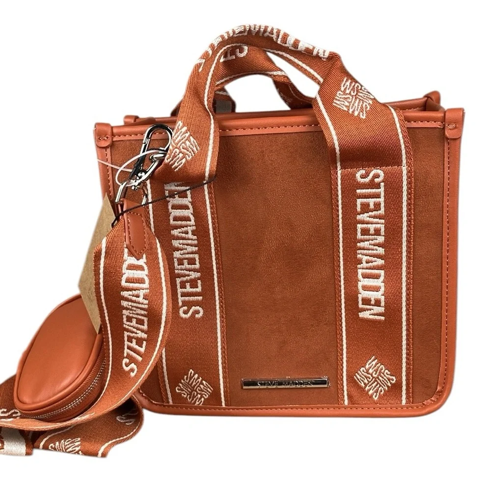 Steve Madden Webber Suede Satchel Crossbody NWT